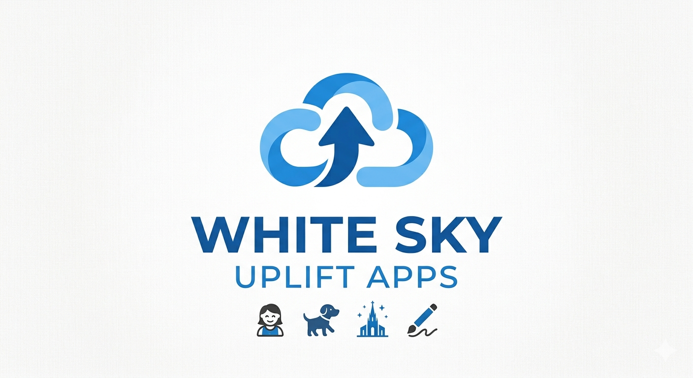 White Sky Uplift Apps Logo